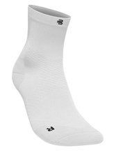 Bauerfeind Sportsocke Run Ultralight Mid Cut (Kompressionssocke) weiss Herren - 1 Paar