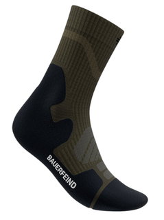 Bauerfeind Sportsock Outdoor Merino Mid Cut (Compression Sock) dark green Men's - 1 Pair