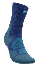 Bauerfeind Sportsocke Outdoor Merino Mid Cut (Kompressionssocke) blau Herren - 1 Paar