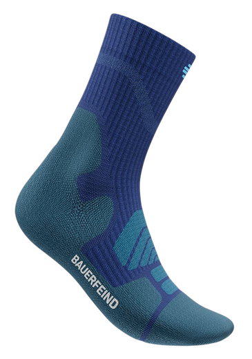 Bauerfeind Sportsock Outdoor Merino Mid Cut (Compression Sock) blue Men's - 1 Pair