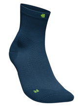 Bauerfeind Sportsocke Run Ultralight Mid Cut (Kompressionssocke) navyblau Herren - 1 Paar