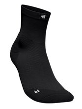 Bauerfeind Sportsocke Run Ultralight Mid Cut (Kompressionssocke) schwarz Herren - 1 Paar