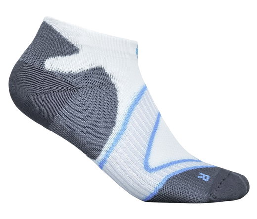Bauerfeind Sportsock Run Performance Low Cut (Compression Sock) white/blue men's - 1 pair