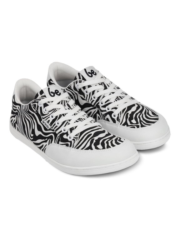 Be Lenka Barfussschuhe Sneaker Rebound (flexible Sohle, pures Barfußgefühl) Zebra schwarz/weiss