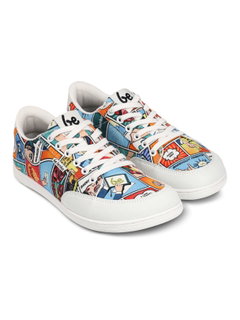 Be Lenka Barfussschuhe Sneaker Rebound (flexible Sohle, pures Barfußgefühl) Comics bunt