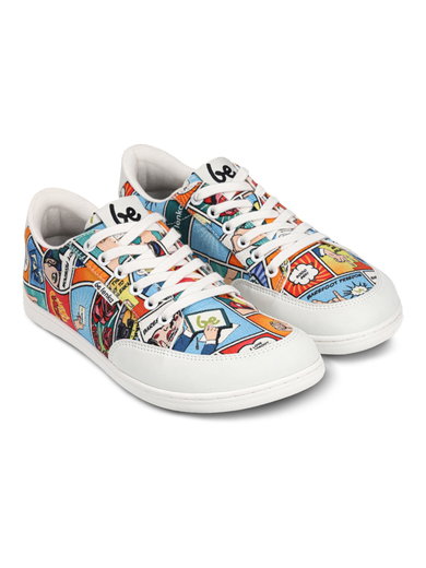 Be Lenka Barfussschuhe Sneaker Rebound (flexible Sohle, pures Barfußgefühl) Comics bunt