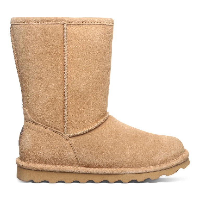 Kozaki zimowe Bearpaw Elle Short (skóra zamszowa, ciepłe) beżowe damskie
