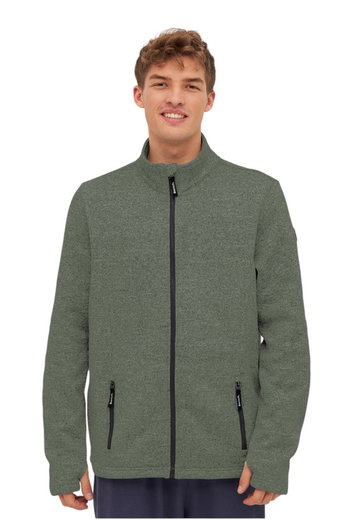 Bench Fleece Jacket Agito (water-repellent, modern design) green men's