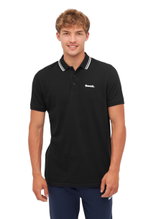 Bench Freizeit-Polo Gruff (100% Baumwolle) schwarz Herren