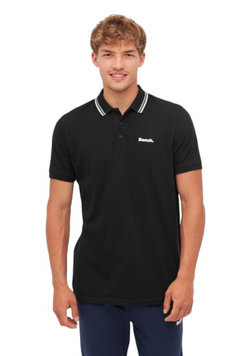 Bench Freizeit-Polo Gruff (100% Baumwolle) schwarz Herren