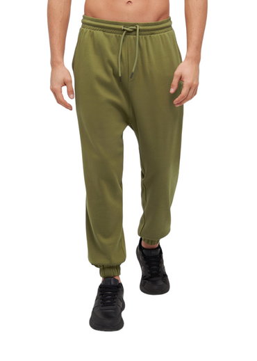Bench Leisure Jogging Trousers Jessie (Cotton, Loose Fit) Olive Green Men's
