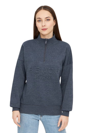 Bench Pullover Miffy (Half-Zip) navyblau Damen