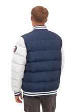 Bench Winter-Steppjacke Reggie (100% Polyester) navyblau/weiss Herren