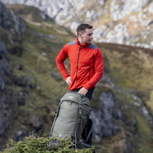 Bergans Fleecejacke Rabot Active (ultraleicht, sportliche Passform, Midlayer) rot Herren
