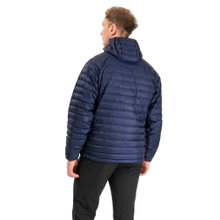 Bergans Daunenjacke Vaagaa Light Down Hood (windabweisend) navyblau/orange Herren