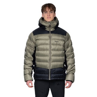 Bergans Winter-Daunenjacke Vaagaa Allround Down Hood (windabweisend, Primaloft® Black-Isolierung, sehr warm) grün Herren
