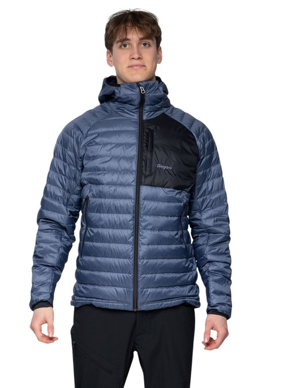 Bergans Daunenjacke Vaagaa Light Down Hood (windabweisend) dunkelblau/schwarz Herren