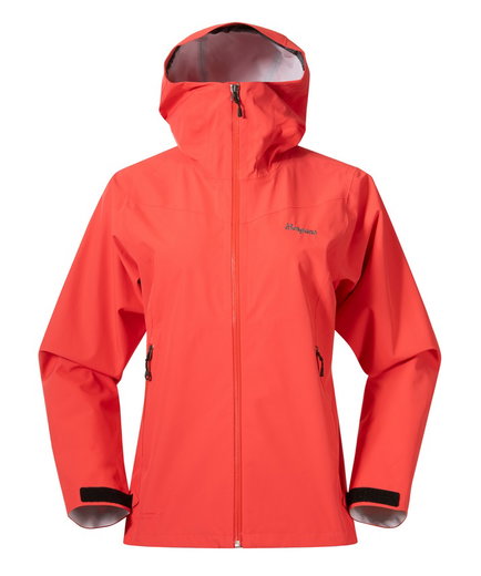 Bergans Regenjacke Essentials 2.5L Shell (Regenjacke, wasserdicht, winddicht) rot Damen