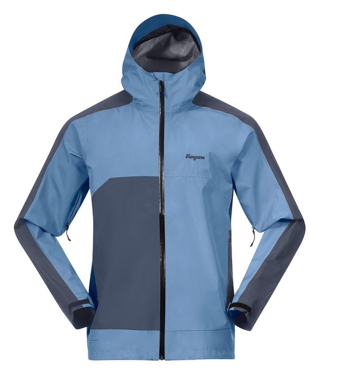 Bergans Softshelljacke Vaagaa 3L Shell (Hardshelljacke, wasserdicht, winddicht) graniteblau/moonblau Herren