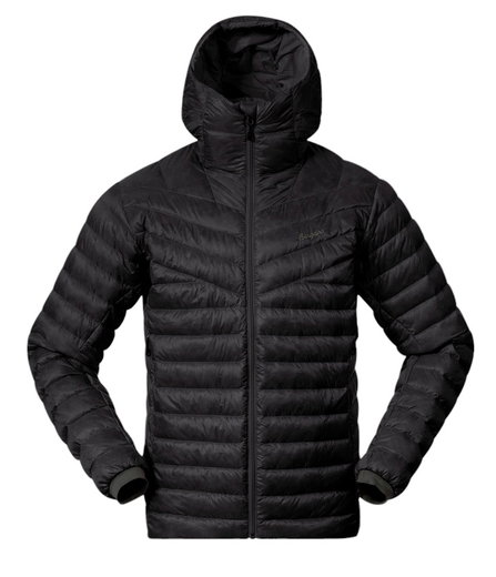 Bergans Winter-Daunenjacke Rabot Light Down Hood (leicht, warm) schwarz Herren