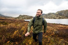 Bergans Essentials 2.5L Shell Rain Jacket (Rain Jacket, waterproof, windproof) dark green men's