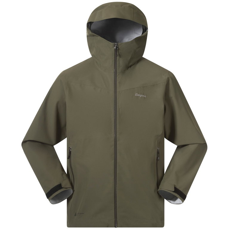 Bergans Regenjacke Essentials 2.5L Shell (Regenjacke, wasserdicht, winddicht) dunkelgrün Herren