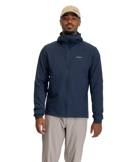 Bergans Wanderjacke Holo Insulated Hood (4-Wege-Stretch) navyblau Herren