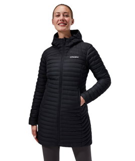 Berghaus Winterjacke Nula Micro Long (warm, wasserabweisend, PFC-frei) schwarz Damen