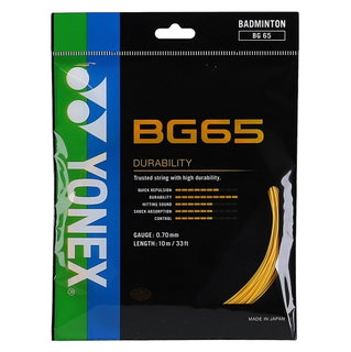 Stringing with Yonex BG65 orange badminton string