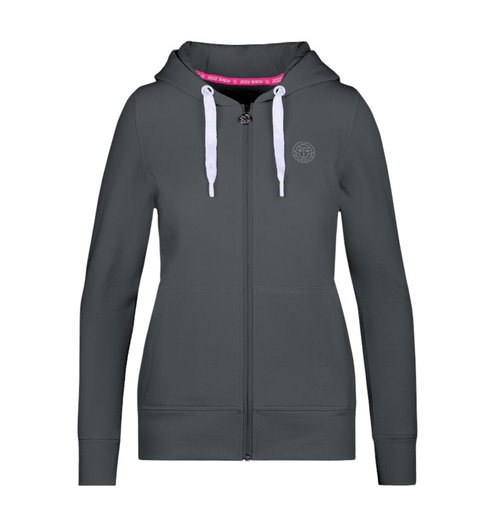 Bidi Badu Freizeitjacke Moana Basic mit Kapuze dunkelgrau Damen