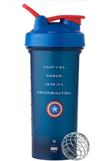 BlenderBottle Trinkflasche Classic Loop Pro Marvel Captain America 820ml blau