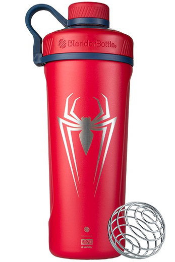BlenderBottle Trinkflasche Marvel Radian Thermo Edelstahl (robuste, doppelwandige Isolierung) 770ml Spider Man