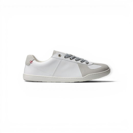 Blusun Barfussschuhe Sneaker BLSN-201W (Glattleder/Veloursleder) weiss/grau Damen