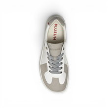 Blusun Barfussschuhe Sneaker BLSN-201W (skóra gładka/ zamsz) biały/szary damskie