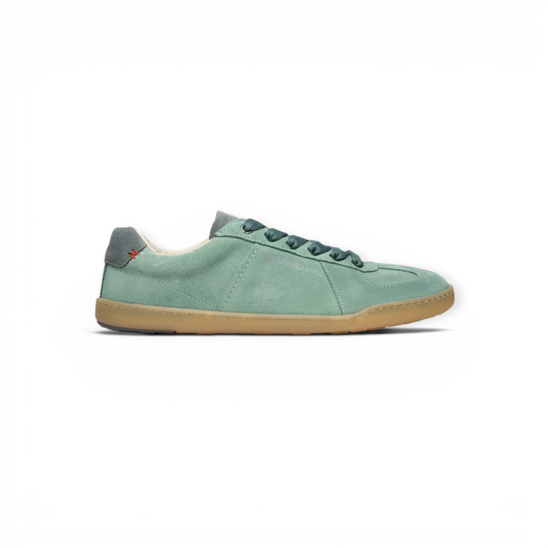Blusun Barfussschuhe BLSN-200M (Glattleder/Veloursleder, flexible Sohle) grün Herren