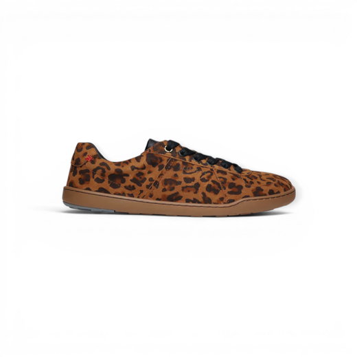 Blusun Barfussschuhe BLSN-200W (Veloursleder, flexible Sohle) leopardbraun Damen