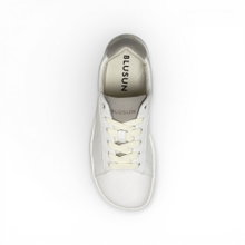 Blusun Barfussschuhe Sneaker BLSN-101W (Glattleder/Veloursleder) weiss Damen