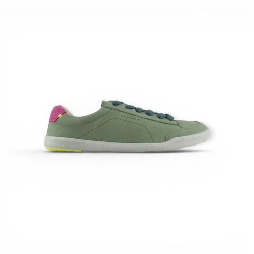 Blusun Barfussschuhe Sneaker BLSN-500W (skóra nubukowa/ zamszowa, elastyczna podeszwa) zielone damskie