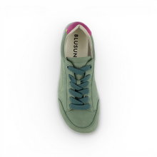 Blusun Barfussschuhe Sneaker BLSN-500W (Nubukleder/Veloursleder, flexible Sohle) grün Damen