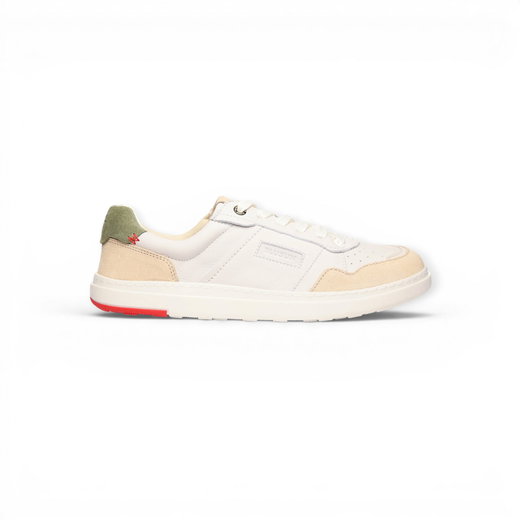 Blusun Barfussschuhe Sneaker BLSN-600+W (Glattleder/Veloursleder) weiss/beige Damen