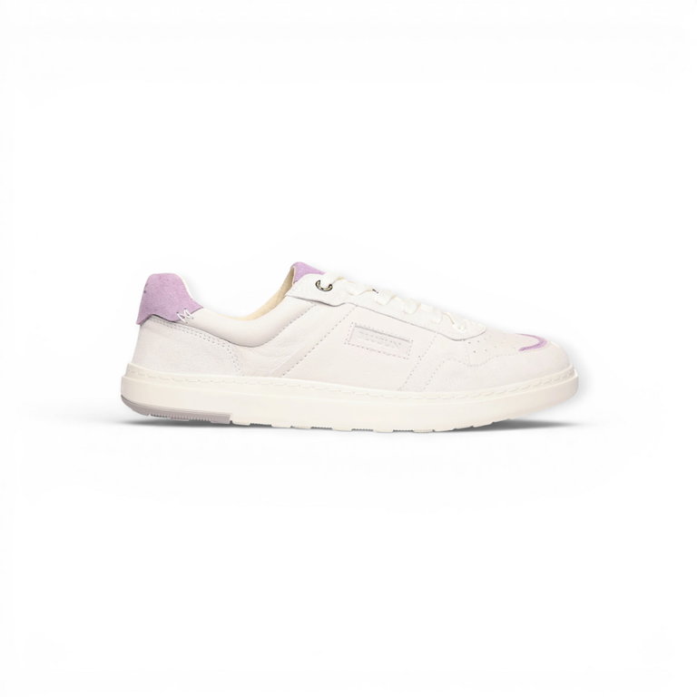 Blusun Barfussschuhe Sneaker BLSN-600+W (Glattleder/Veloursleder) weiss/lilac Damen