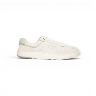Blusun Barfussschuhe Sneaker BLSN-600+W (Glattleder/Veloursleder) weiss/grün Damen
