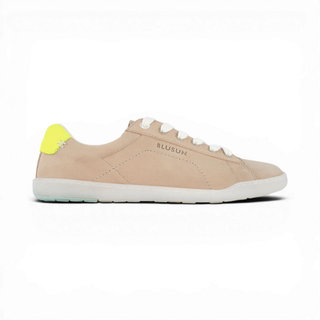 Blusun Barfussschuhe Sneaker BLSN-100W (Nubukleder/Veloursleder) beige/neon Damen