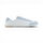 Blusun Barfussschuhe Sneaker BLSN-500W (Glattleder/Veloursleder, flexible Sohle) weiss/blau Damen