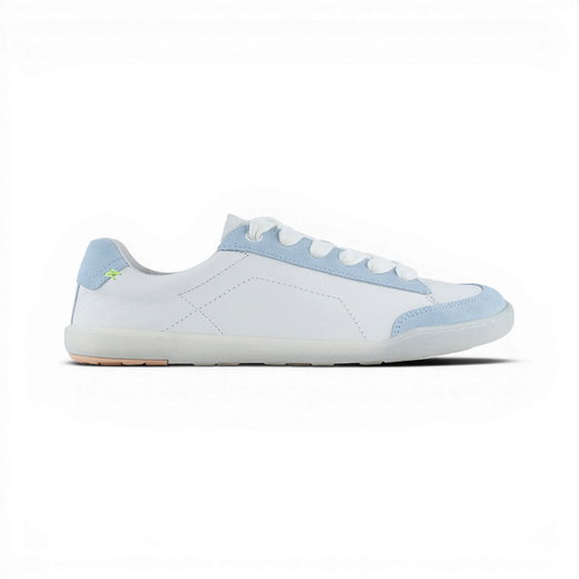 Blusun Barfussschuhe Sneaker BLSN-500W (skóra gładka/ zamszowa, elastyczna podeszwa) biało-niebieskie damskie