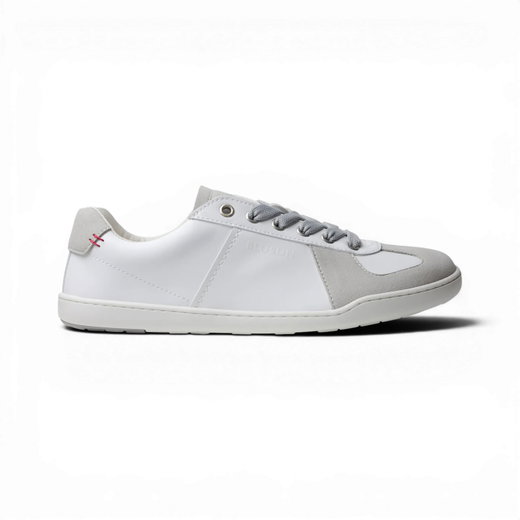 Blusun Barfussschuhe Sneaker BLSN-201M (skóra gładka/ zamsz) biały/szary mężczyźni