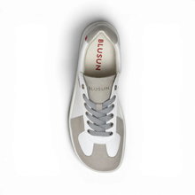 Blusun Barfussschuhe Sneaker BLSN-201M (Glattleder/Veloursleder) weiss/grau Herren