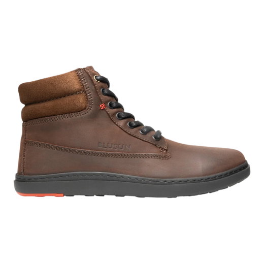 Blusun Winter-Barfussschuhe BLSN-020M (Nubukleder/Verloursleder, warm gefüttert) braun Herren