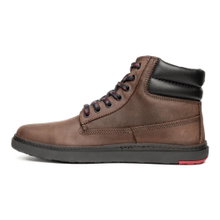 Blusun Winter-Barfussschuhe BLSN-021M (Nubukleder/Glattleder, warm gefüttert) braun Herren