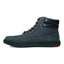 Blusun Winter-Barfussschuhe BLSN-021M (Nubukleder/Glattleder, warm gefüttert) anthrazitgrau Herren